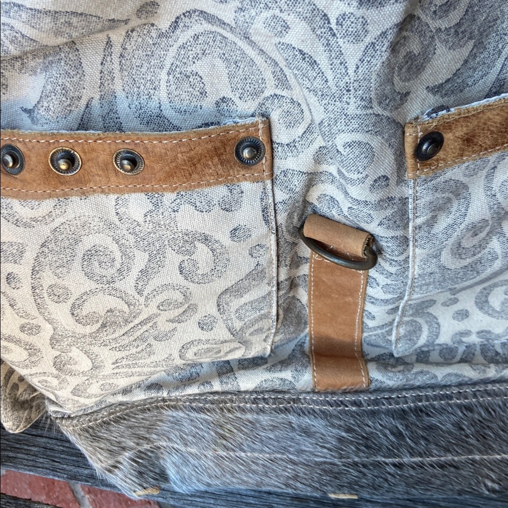 Myra Bag Fur Boho Patterned Backpack - image 4